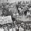Gerakan aksi Tritura pada tahun 1966
