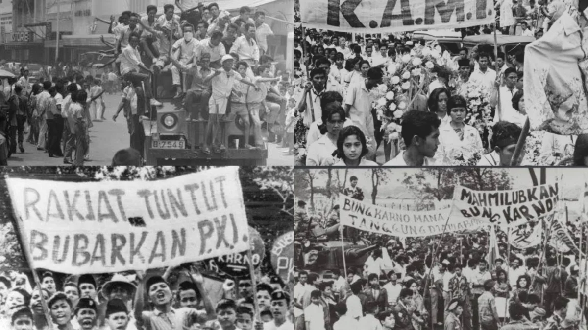 Gerakan aksi Tritura pada tahun 1966