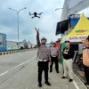 Uji coba ETLE Drone di Kota Pekalongan oleh Ditlantas Polda Jateng dan Polres Pekalongan Kota di Kota Pekalongan