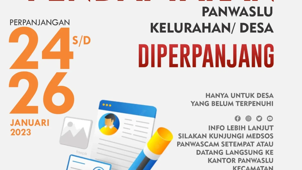Jaring Kuota Perempuan, Bawaslu Kabupaten Pekalongan Perpanjang Rekruitmen PKD