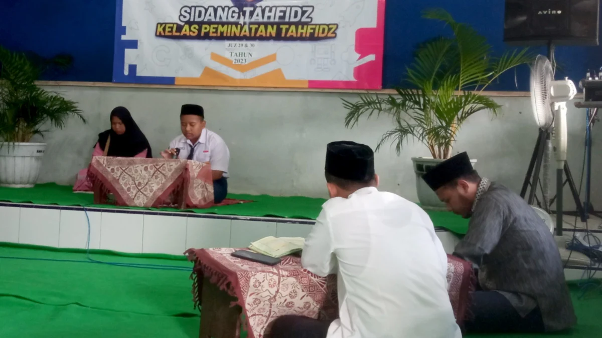 Sidang tahfidz SMP Muhammadiyah Pekajangan.