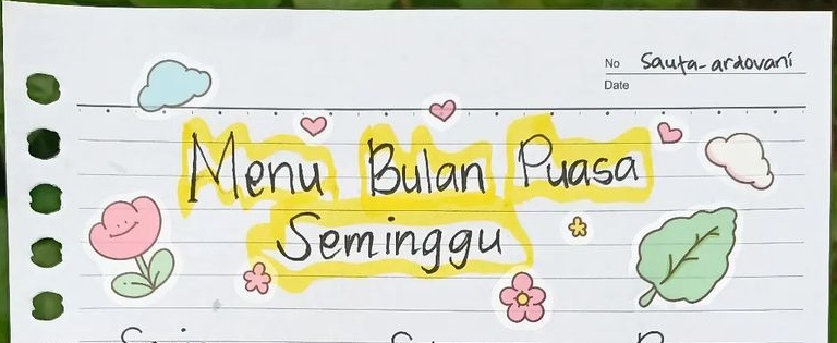 Menu Bulan Puasa