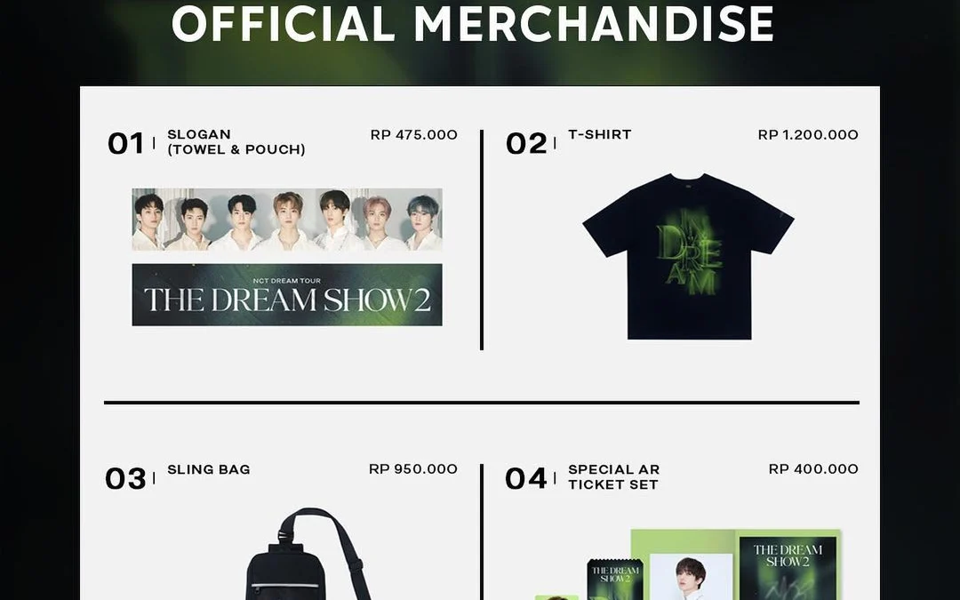 official merchandise konser nct dream