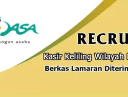 Dicari Kasir Keliling Kospin Jasa Kabupaten Pekalongan, Deadline 19 Mei 2023