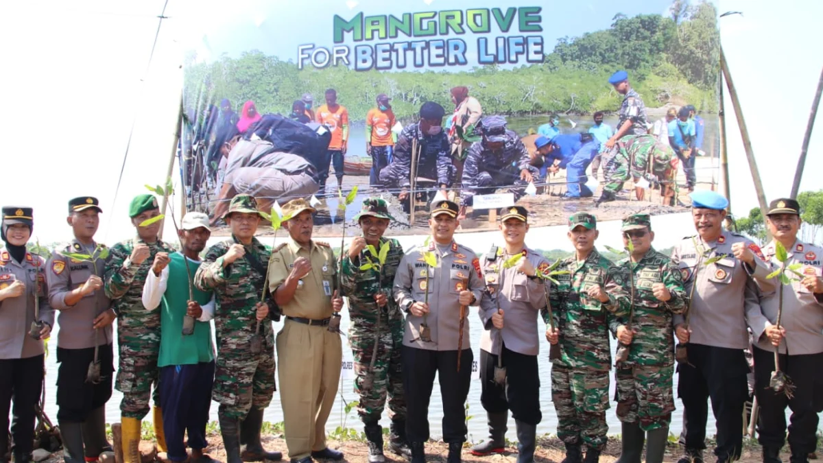 TNI-Polri hijaukan pesisir Wonokerto Pekalongan