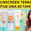 sunscreen terbaik untuk flek hitam usia 40 tahun