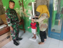 Koramil Kedungwuni Monitoring Posyandu Balita dan Ibu di Desa Tangkil Tengah