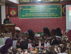 Kodim Gelar Pembinaan dan Pemberdayaan Keluarga Besar TNI